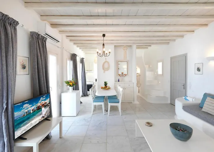 빌라 New!! The Mykonian Sunset - 10min From Town *