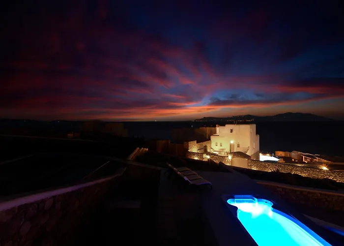 New!! The Mykonian Sunset - 10min From Town Agios Ioannis Diakoftis