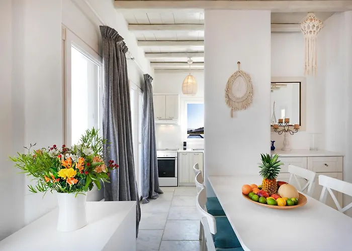 빌라 New!! The Mykonian Sunset - 10min From Town