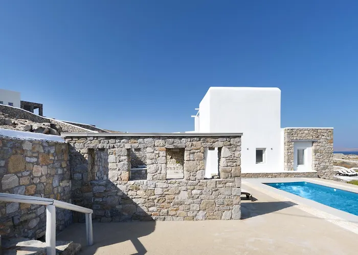 ヴィラ New!! The Mykonian Sunset - 10min From Town